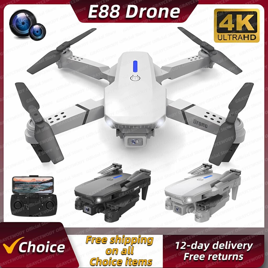 Análise Detalhada do E88Pro RC Drone 4K Profissional