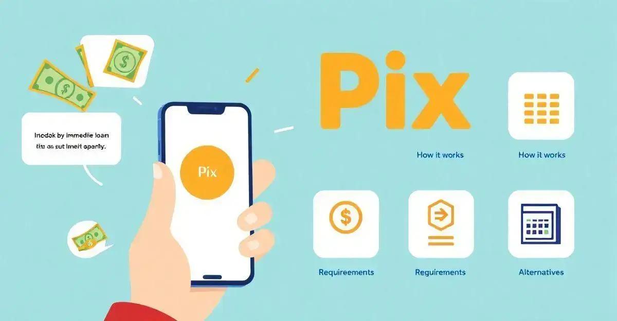 Passos para solicitar um empréstimo com Pix