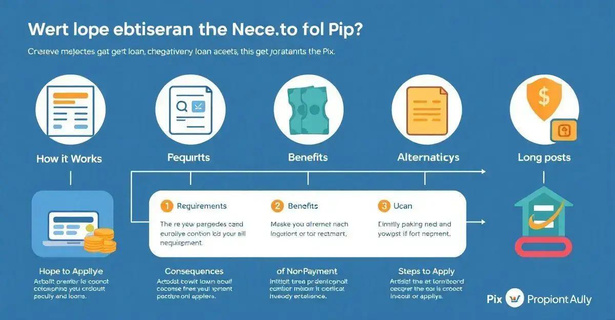 Passos para obter um empréstimo com Pix com negativação